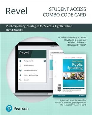 Revel for Public Speaking: Strategies for Success -- Combo Access Card 8th ed.