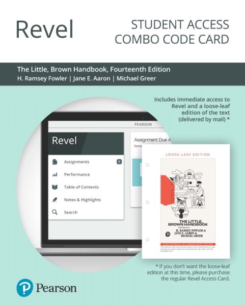 Revel for the Little, Brown Handbook -- Combo Access Card 14th ed.