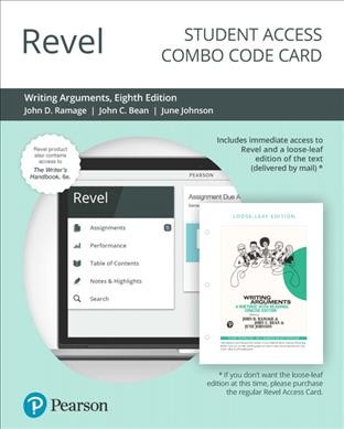 Revel for Writing Arguments: A Rhetoric with Readings, Concise Edition -- Combo Access Card 8th ed.