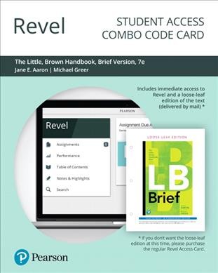 Revel for the Little, Brown Handbook, Brief Edition -- Combo Access Card 7th ed.