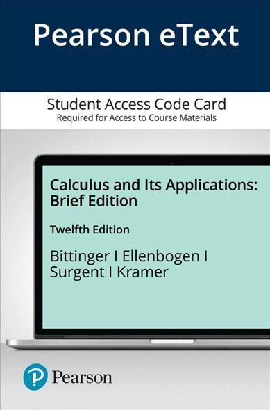 Calculus and Its Applications, Brief Version 12th ed.
