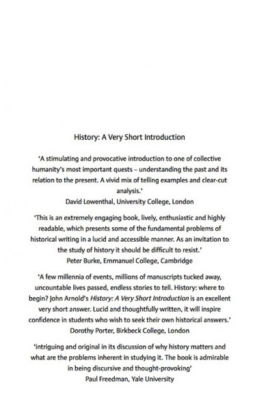 History: A Very Short Introduction