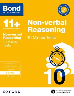 Bond 11plus Non-verbal Reasoning 10 Minute Tests with Answer Support 8-9 years  (for GL Assessment & other 11 plus exams) 1