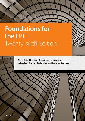 Foundations for the LPC 26th Revised edition