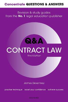 Concentrate Questions and Answers Contract Law: Law Q&A Revision and Study Guide 3rd Revised edition
