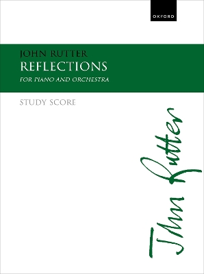 Reflections: for piano and orchestra Study score