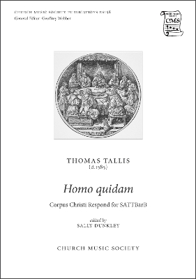Homo quidam Vocal score