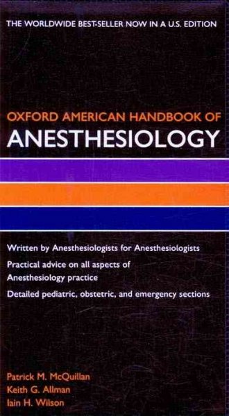 Oxford American Handbook of Anesthesiology book and PDA bundle