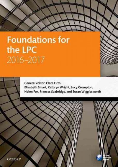 Foundations for the LPC 2016-2017 20th Revised edition