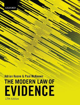 Modern Law of Evidence 12th Revised edition