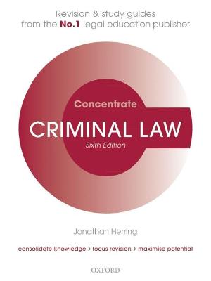 Criminal Law Concentrate: Law Revision and Study Guide 6th Revised edition