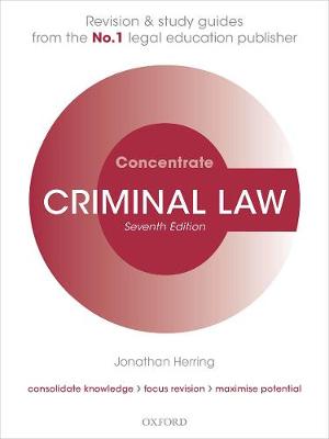 Criminal Law Concentrate: Law Revision and Study Guide 7th Revised edition