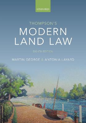 Thompson's Modern Land Law 8th Revised edition