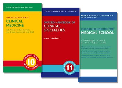 Oxford Handbook of Clinical Medicine, Oxford Handbook of Clinical  Specialties, and Oxford Handbook for Medical School Pack
