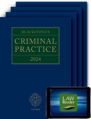 Blackstone's Criminal Practice 2024 (Digital Pack) 34th Revised edition