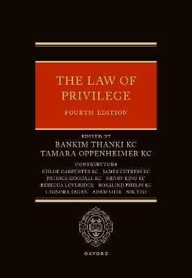 Law of Privilege 4th Revised edition