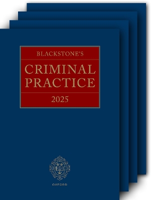 Blackstone's Criminal Practice 2025 (All Supplements Pack): Main Work and Supplements 13 35th Revised edition
