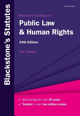 Blackstone's Statutes on Public Law & Human Rights 34th Revised edition