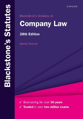 Blackstone's Statutes on Company Law 28th Revised edition