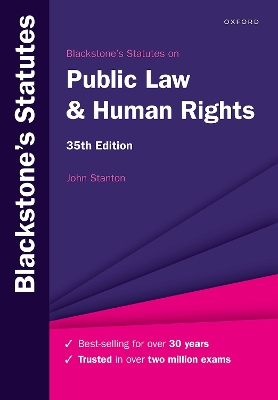 Blackstone's Statutes on Public Law & Human Rights 35th Revised edition