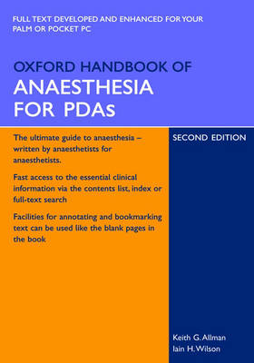Oxford Handbook of Anaesthesia for PDAs 2nd Revised edition