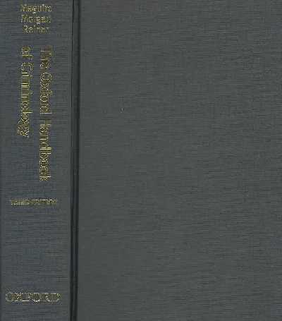 Oxford Handbook of Criminology 3rd ed.