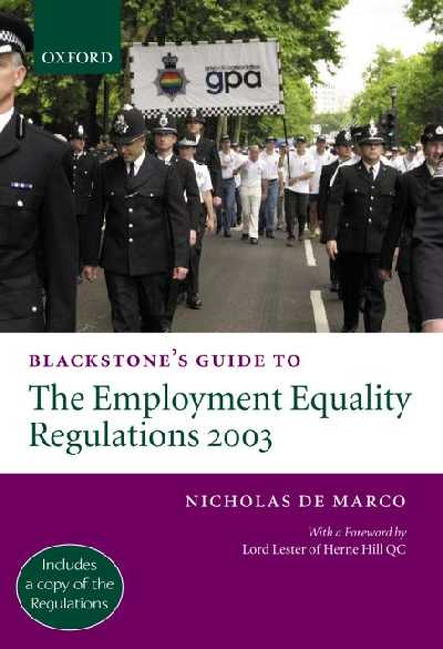 Blackstone's Guide to the Employment Equality Regulations 2003