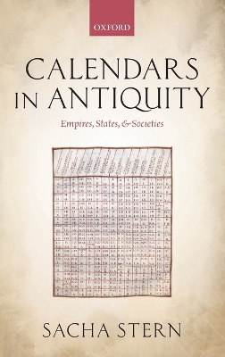 Calendars in Antiquity: Empires, States, and Societies