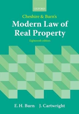 Cheshire and Burn's Modern Law of Real Property 18th Revised edition