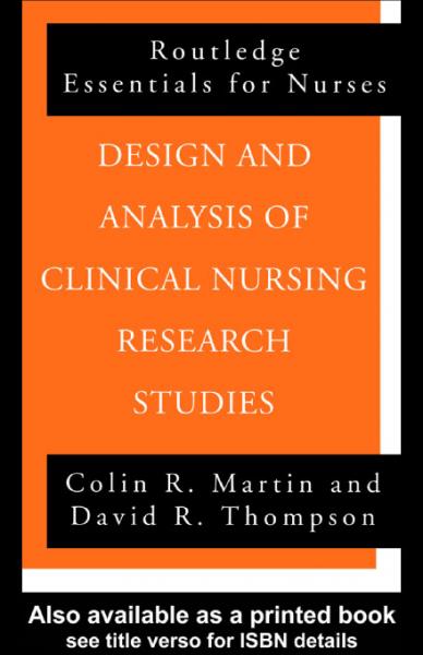Design and Analysis of Clinical Nursing Research Studies