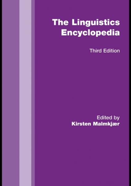 Routledge Linguistics Encyclopedia 3rd edition