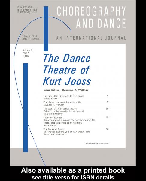 Dance Theatre of Kurt Jooss