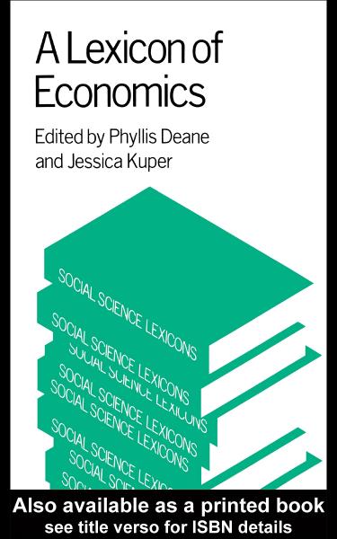 Lexicon of Economics
