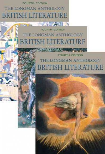 Longman Anthology of British Literature, Volumes 2a, 2b, and 2c 4th ed.