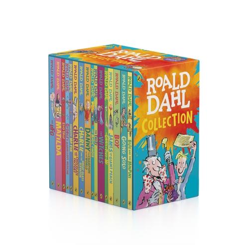 Roald Dahl Boxset Collection: 16 Fantastic Stories for Ages 7plus (Charlie and   Chocolate Factory, Matilda, BFG, The Twits, and more!)