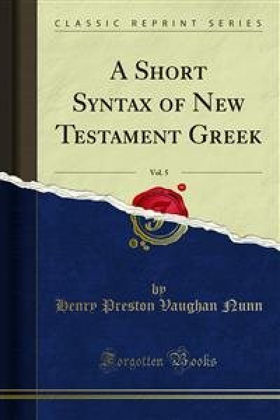 Short Syntax of New Testament Greek