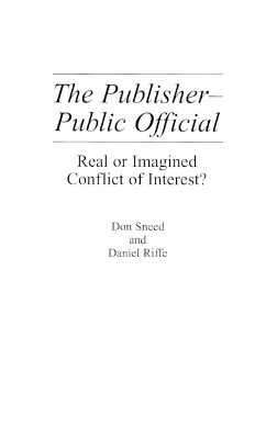 Publisher-Public Official: Real or Imagined Conflict of Interest?