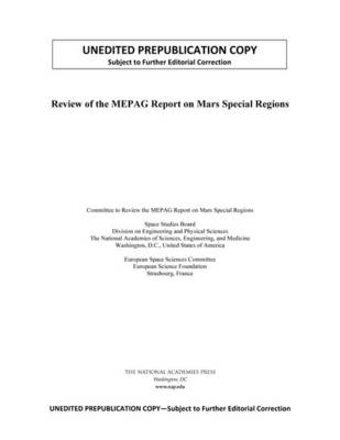 Review of the MEPAG Report on Mars Special Regions