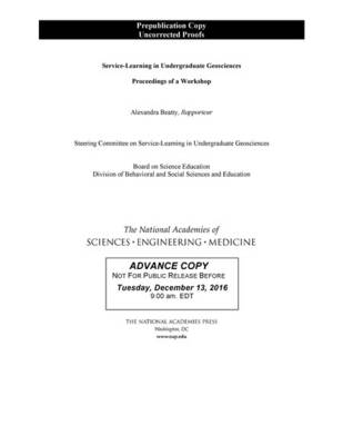 Service-Learning in Undergraduate Geosciences: Proceedings of a Workshop