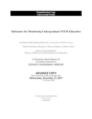 Indicators for Monitoring Undergraduate STEM Education