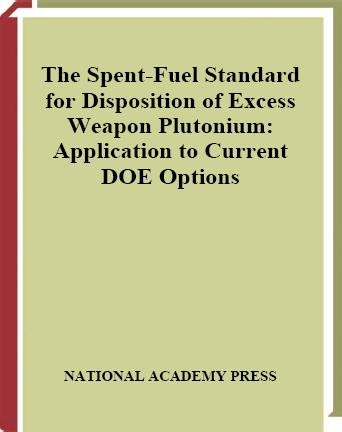 Spent-Fuel Standard for Disposition of Excess Weapon Plutonium: Application to Current DOE Options