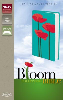 NKJV, Bloom Collection Bible, Compact, Leathersoft, Red/Turquoise, Red  Letter Edition
