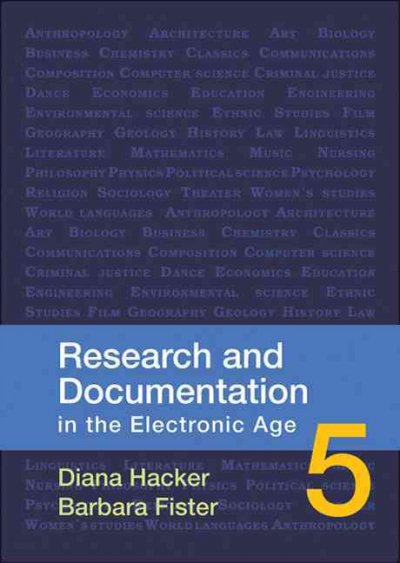 Research and Documentation in the Electronic Age 5th Bundle ed.