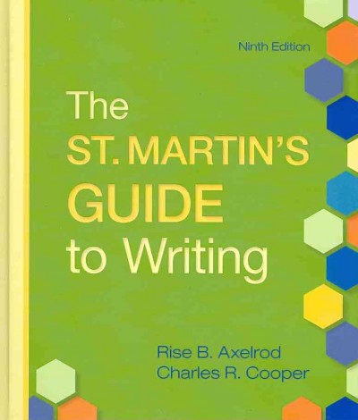 St. Martin's Guide to Writing 9e Cloth & Pocket Guide to Public Speaking 3e  & Essential Guide to Presentation Software 9th Bundle ed.