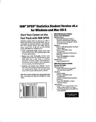 IBM® SPSS® Statistics Student Version 18.0 for Windows and Mac OS X