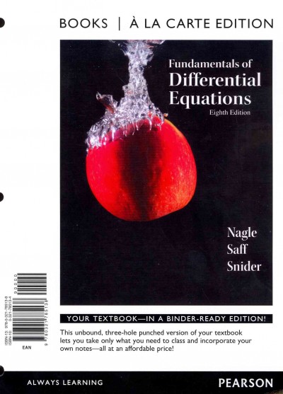 Fundamentals of Differential Equations 8th ed.