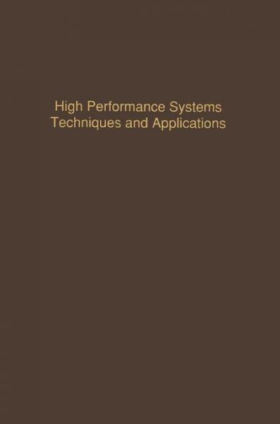 Control and Dynamic Systems V53: High Performance Systems Techniques and Applications: Advances in Theory and Applications