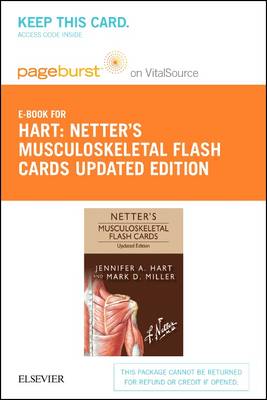 Netter's Musculoskeletal Flash Cards Updated Edition Elsevier eBook on  Vitalsource (Retail Access Card)