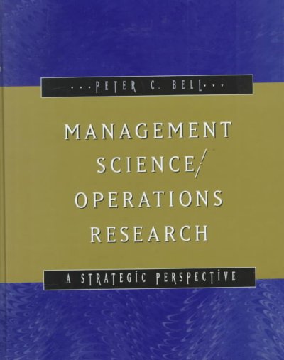 Management Science/Operations Research: A Strategic Approach