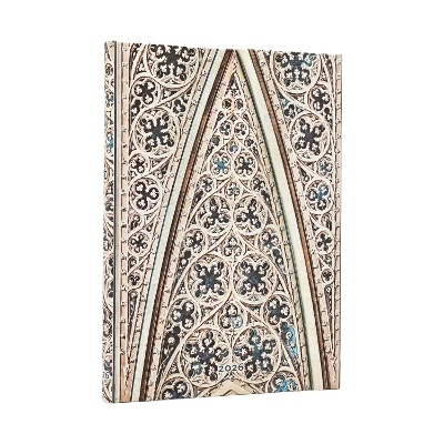 2026 Vault of the Milan Cathedral (Duomo di Milano) Midi 12-month Verso  Hardcover Flexi Dayplanner 2026 (Wrap Closure)